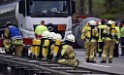 VU Gefahrgut LKW umgestuerzt A 4 Rich Koeln Hoehe AS Gummersbach P149